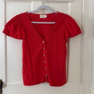 Nation LTD cotton button-up top, large